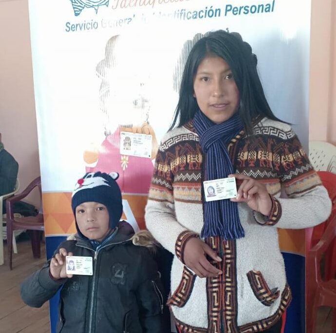 Las Brigadas Móviles estuvieron en Yaribay, Municipio de Santiago de Callapa, La Paz.